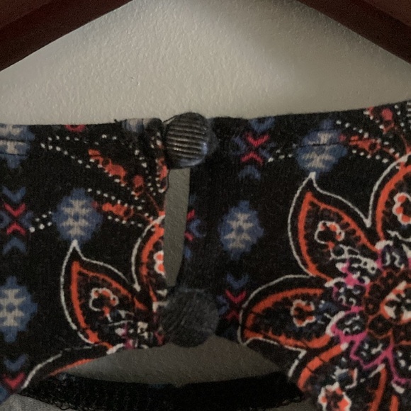 Holister Navy Floral Print Dress, Sz S - Picture 4 of 6